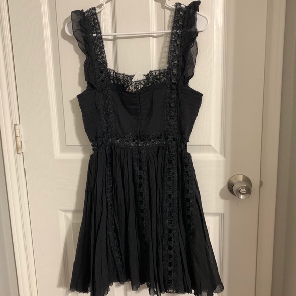 - NWT Free People Verona Dress Black - Picture 12 of 16